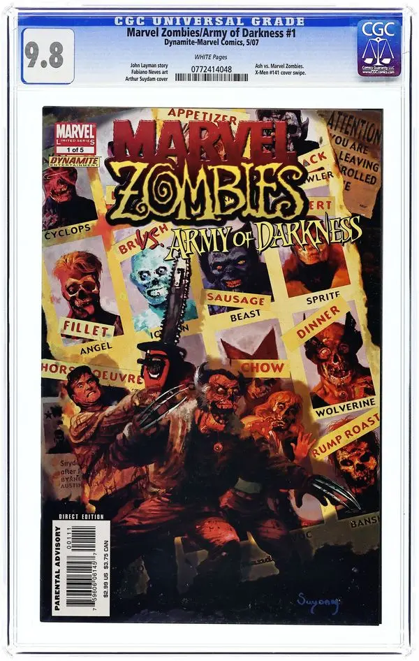 Marvel Zombies Army of Darkness (2007) 1A CGC 9.8