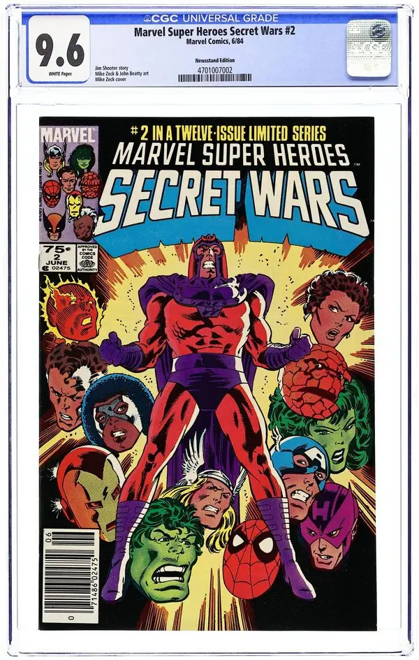 Marvel Super Heroes Secret Wars (1984) 2N CGC 9.6