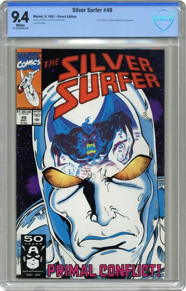 Silver Surfer (1987 2nd Series) 49 CBCS 9.4