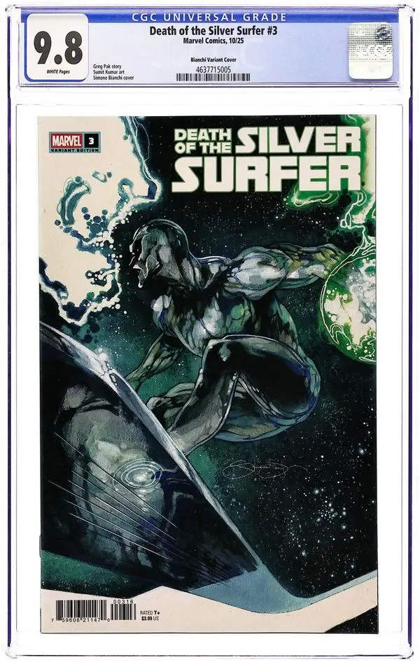 Death of the Silver Surfer (2025 Marvel) 3D CGC 9.8
