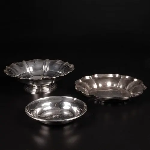 3 Sterling Silver Serving Bowls