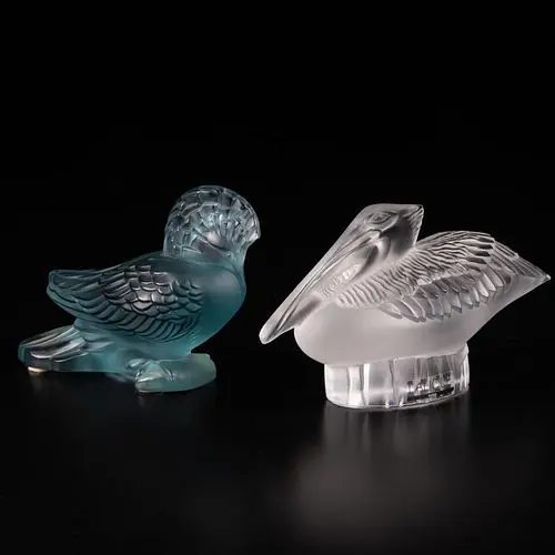 Two Lalique Crystal Paperweights