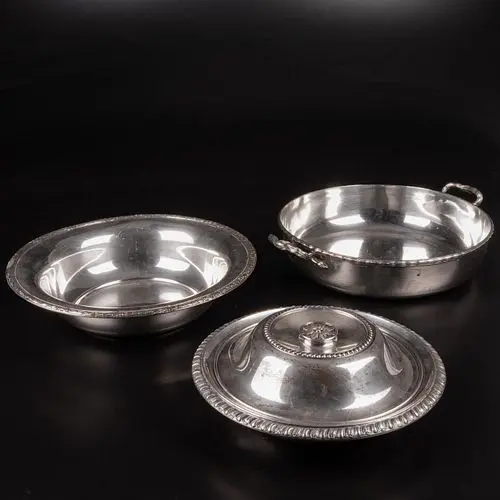3 Silver and Sterling Silver Serving Bowls