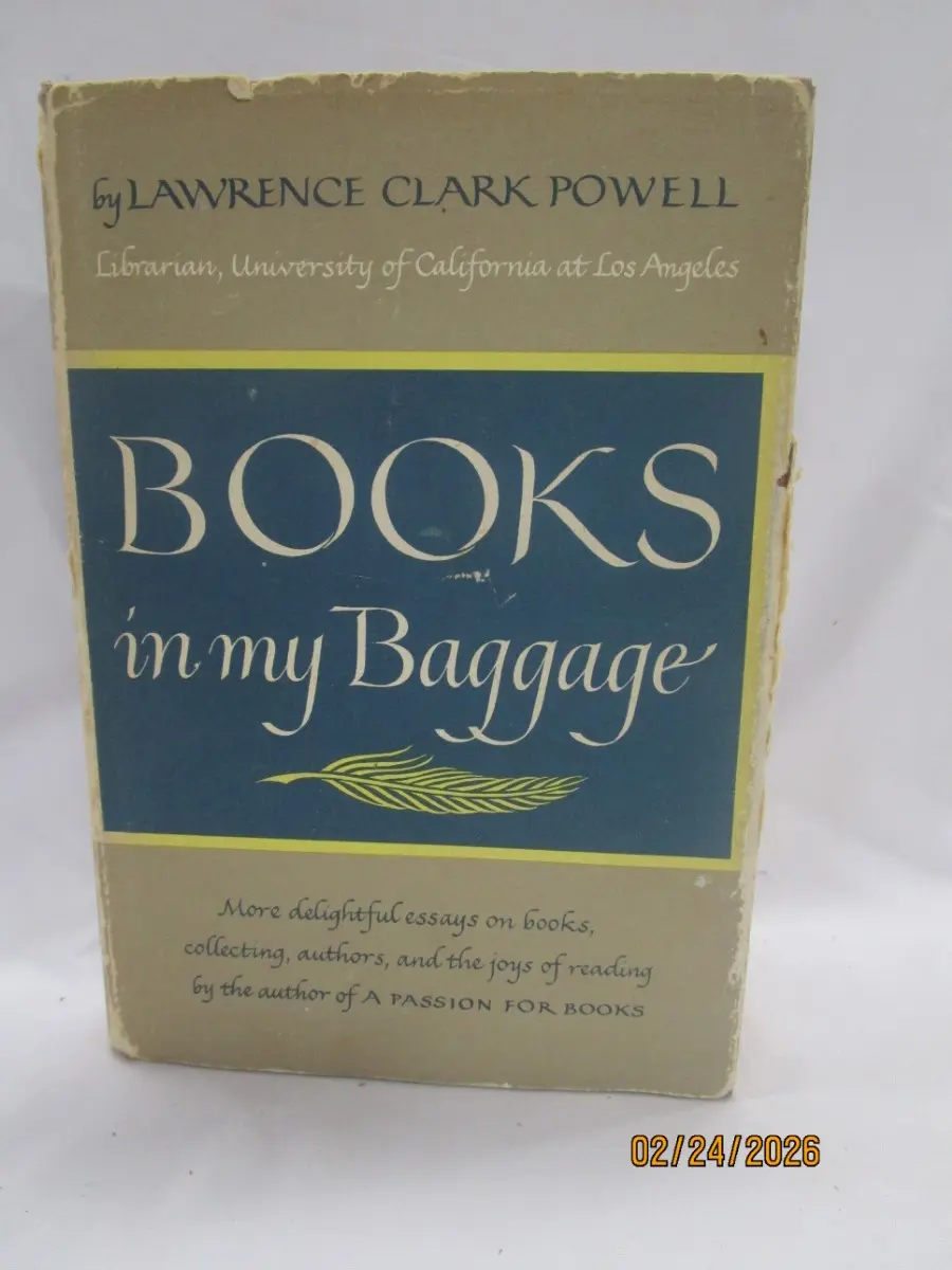 [Signed] [First Edition] Books in My Baggage Powell