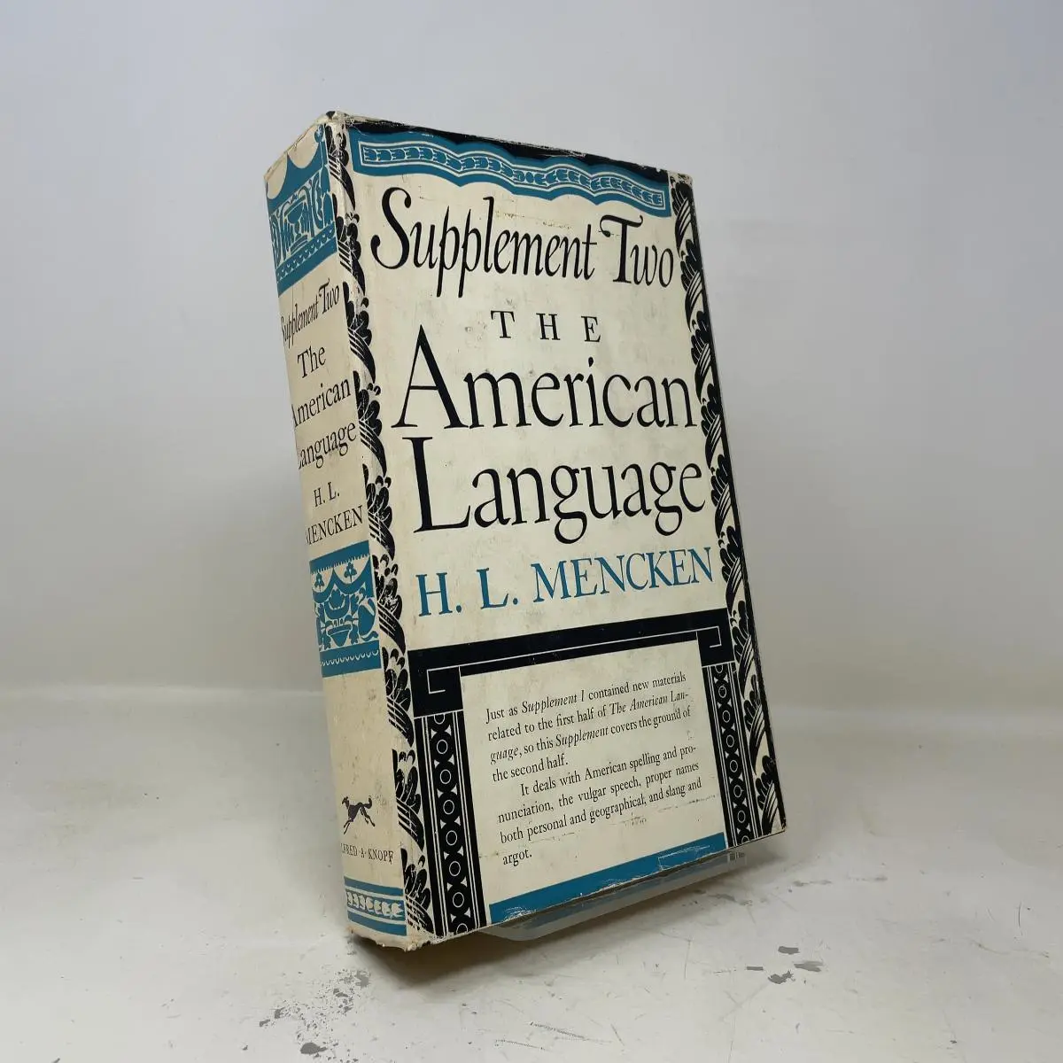 [First Edition] Supplement Two - The American Language H.L