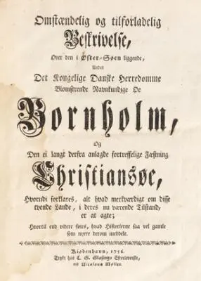 Laurids de Thurah: Hafnia Hodierna. 1748. + Beskrivelse over Bornholm