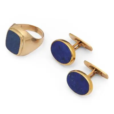 Erik S. Cohn-Pålsson: A jewellery set comprising of a pair of cufflinks