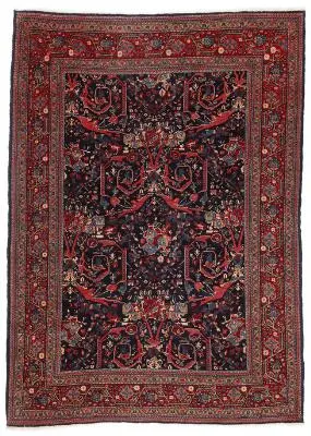 Arak rug, Persia. Classical Mostofi design. Mid-20th century. 140