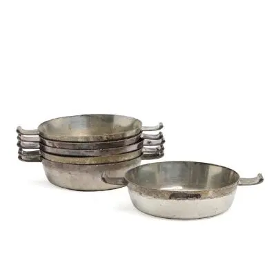Art Déco silver plate serving bowls. Dansk Forsølvnings Anstalt. Early