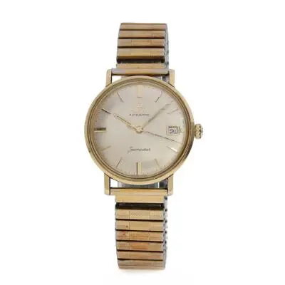Omega: Seamaster of partially gold-plated steel. Mechanical movement