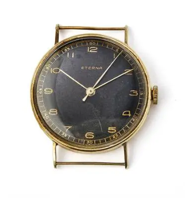 Eterna: "Calatrava" of 14k gold. Mechanical movement with manual winding