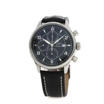 Zeno-Watch Basel: Wristwatch of steel with date. Ref. 6273.7750. Mechanical