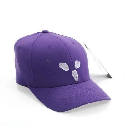 Michael Kvium: Fingerprint. Signed Kvium. A purple coloured cap, decorated