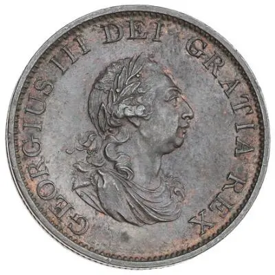 England, George III, 1760-1820, 1/2 Penny 1799, KM 647, S 3778 – Bruun