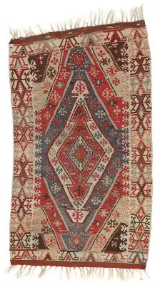 An antique Turkish kilim. C. 1900-1920. 172 x 101 cm. – Bruun Rasmussen
