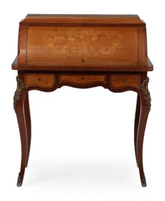 A French bureau secretaire in rosewood. Rococo style, 20th century.