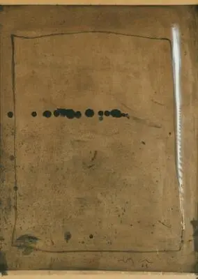 Edgar Hofschen: Untitled. Signed and dated 73. Mixed media on panel.