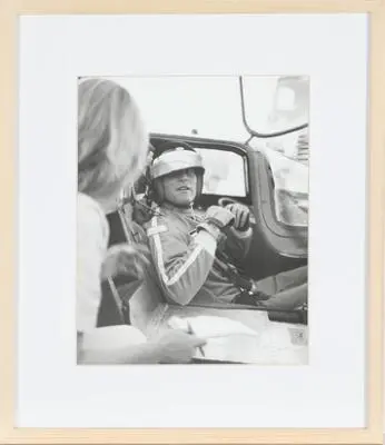 American actor and racing driver Paul Newman (1925–2008) in conversation
