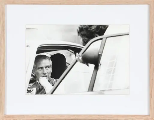 The American actor Paul Newman (1925–2008) at the Le Mans race in