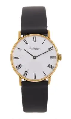 Ole Mathiesen: Classic of 18k gold, ref. OM.33.CL. Mechanical movement