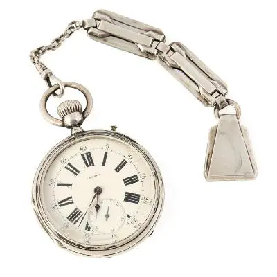 Lehmann's PWS: Pocket watch of silver. Mechanical movement with lever