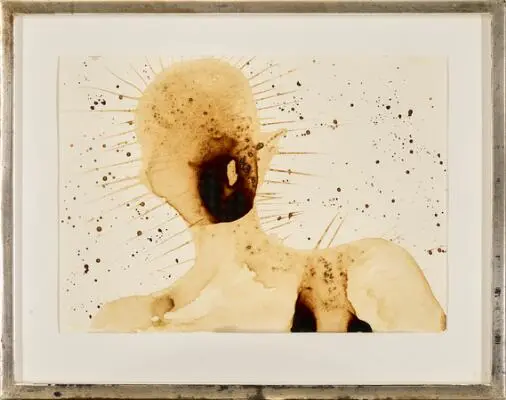 Antony Gormley: ”Nerves into space”. Signed on the reverse Antony