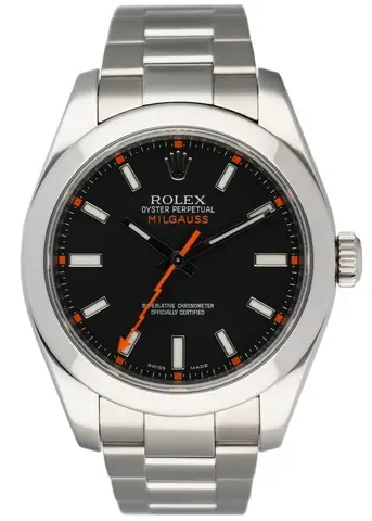 Rolex Oyster Perpetual Milgauss 116400 Mens Watch Box Papers