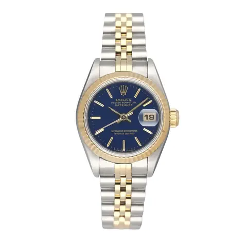 Rolex Datejust 69173 Tapestry Blue Dial Ladies Watch