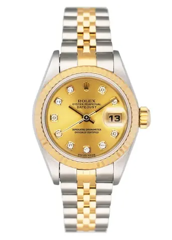 Rolex Datejust 79173 Diamond Dial Ladies Watch Box Papers
