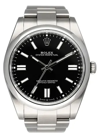 Rolex Oyster Perpetual 124300 Black Dial Mens Watch Box Papers