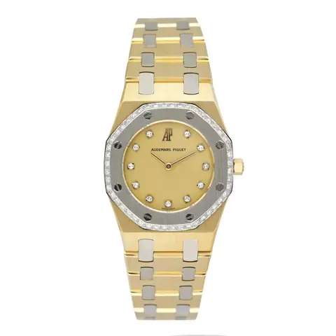 Audemars Piguet Royal Oak 6007AC Diamond Champagne Dial Ladies Watch