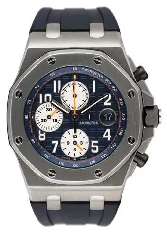 Audemars Piguet Royal Oak Offshore 26470ST Blue Dial Mens Watch With Papers