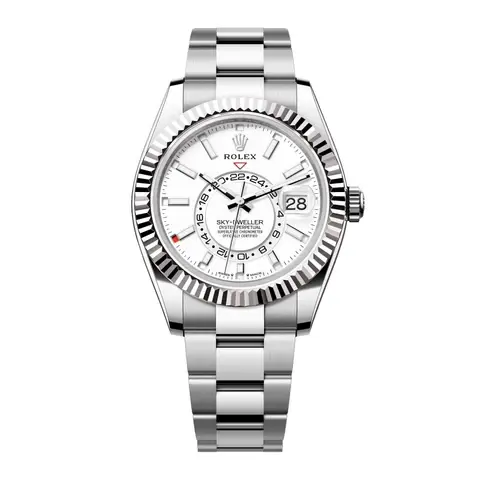 Rolex Sky-Dweller 336934 White Dial Mens Watch Box Papers
