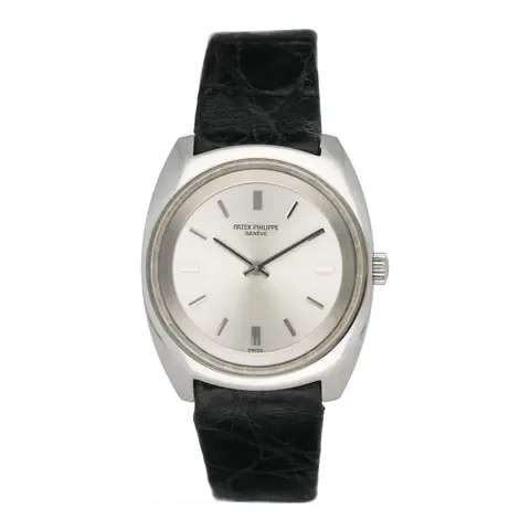 Patek Philippe Calatrava 3579-1 Silver Dial Steel Mens Watch