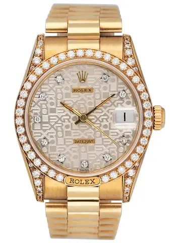 Rolex Datejust 68158 Diamond Anniversary Dial Ladies Watch