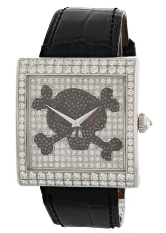 Corum Buckingham Pirate 024.201.69 18k White Gold Diamond Watch