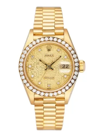 Rolex Datejust 69138 Diamond Anniversary Dial Ladies Watch Box Papers