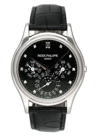 Patek Philippe Grand Complications 5140P Diamond Black Dial Mens Watch