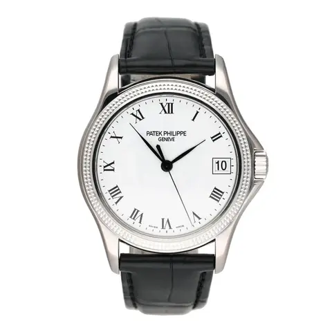 Patek Philippe Calatrava 5117G 18K White Gold Mens Watch With Papers