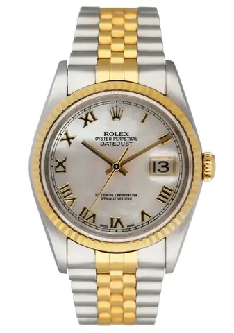 Rolex Datejust 16233 Mother Of Pearl Dial Mens Watch