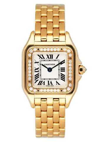 Cartier Panthere WJPN0015 Diamond Yellow Gold Ladies Watch Box Papers