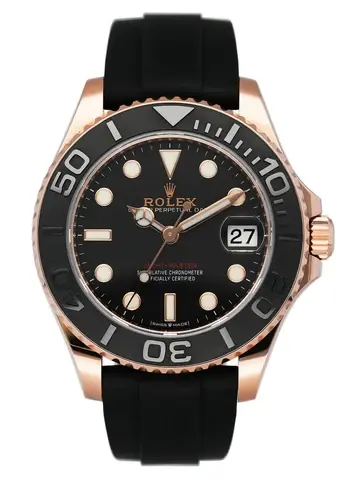 Rolex Yacht-Master 268655 Black Dial 18K Rose Gold Watch Box Papers
