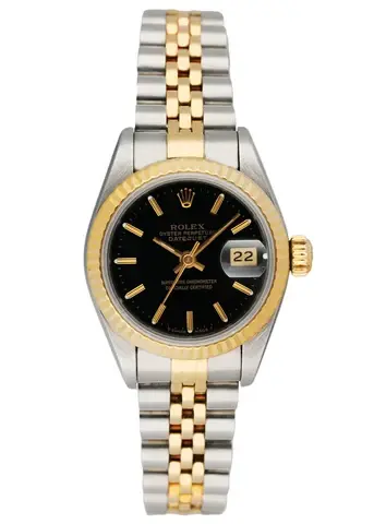 Rolex Datejust 69173 Black Dial Ladies Watch Box & Papers