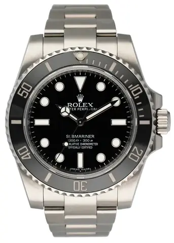 Rolex Submariner No Date 114060 Ceramic Bezel Mens Watch