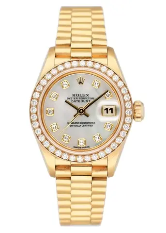 Rolex Datejust 69138 Diamond MOP Dial Ladies Watch