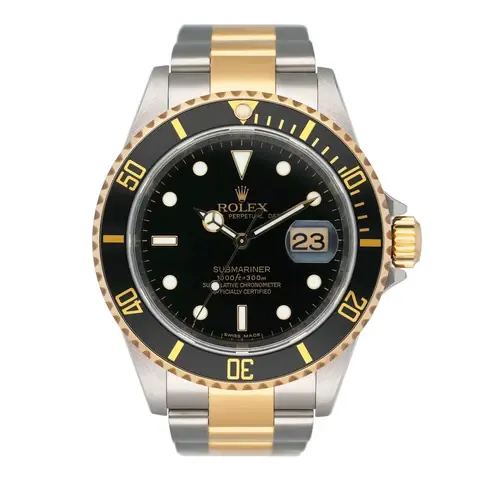 Rolex Submariner Date 16613LN Black Dial Mens Watch Box Papers
