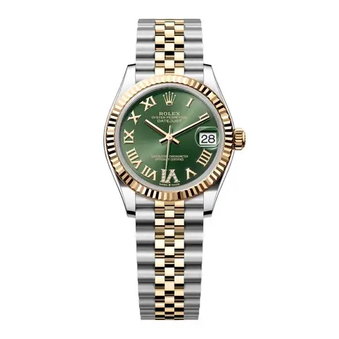 Rolex Datejust 31 278273 Diamond Green Dial Ladies Watch Box Papers