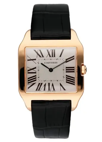 Cartier Santos Dumont W2006951 18K Rose Gold Mens Watch Box Papers
