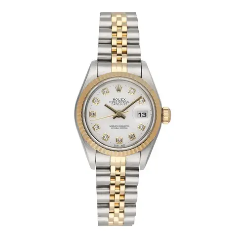 Rolex Datejust 69173 Diamond White Dial Ladies Watch