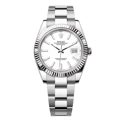 Rolex Datejust 41 126334 White Dial Steel Mens Watch Box Papers